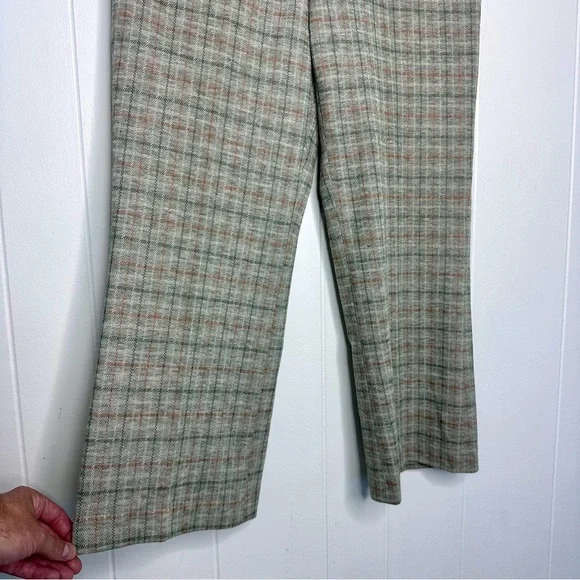 Vintage 70s Sears Kings Road Double Knit Flare Pants Retro - Picture 12 of 12